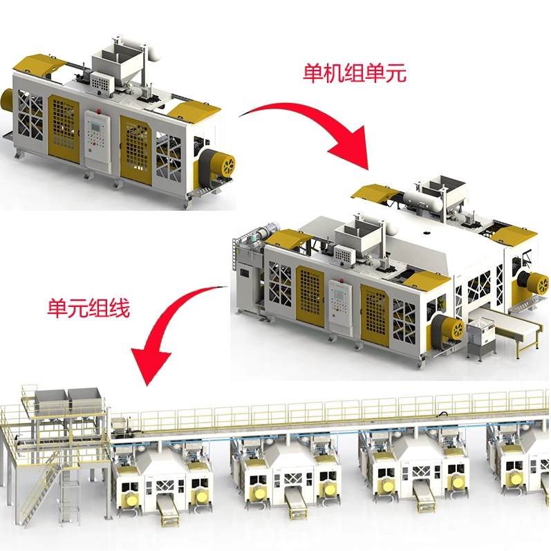 F&uuml;ggőleges t&iacute;pus&uacute; Hot Box Core l&ouml;v&ouml;ld&ouml;zős egys&eacute;g